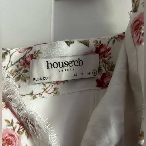 House of CB Charlotte Rose Print Corset Midi Sundress, Size Large, bigger cup - Picture 5 of 6